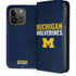 University of Michigan Wolverines M iPhone 15 Pro Folio Case